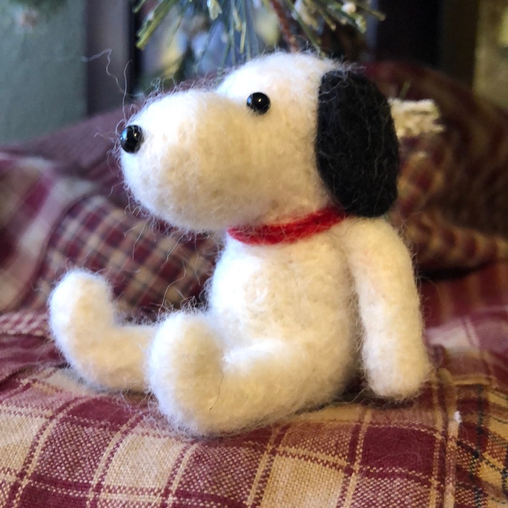 Needle Felted Snoopy and Woodstock